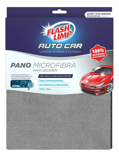 Pano Microfibra Lavar E Secar Polimento Carro Profissional Cor Colorido
