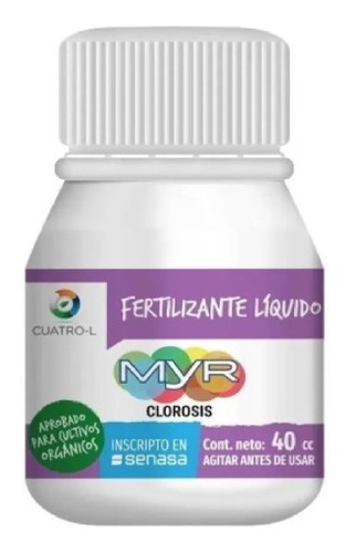 Myr Clorosis Fertilizante Orgánico Liquido 40cc 