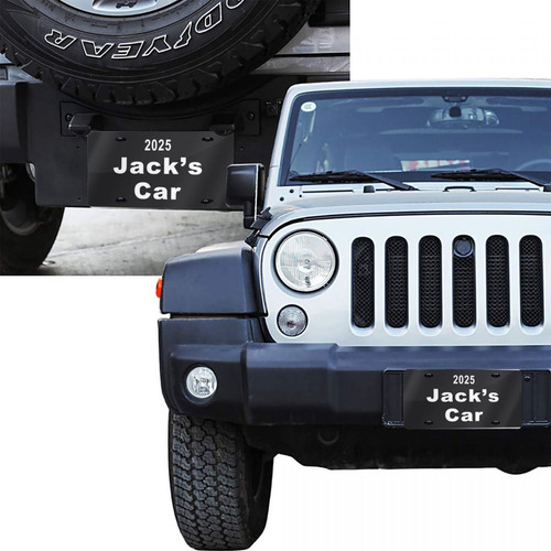 Placa Frontal De Aluminio Automotriz-personaliza Tu Nombre