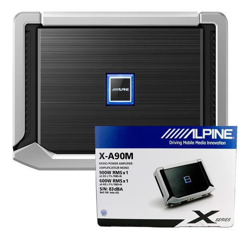 Amplificador Alpine Mono, Alta Gama X-a90m - 900w Rms