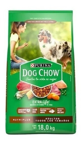 Alimento Croqueta Perro Adulto Dog Chow Nutriplus 18kg