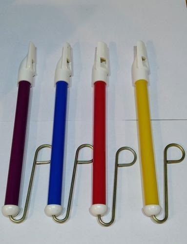Flauta Embolo Plástico Colores Silbato Trophy 30c