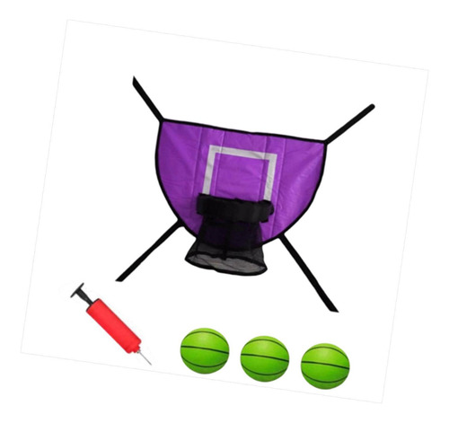 Juego De Canastas De Baloncesto Con Trampolín, Pelota De Bal