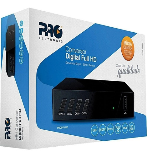 Conversor Digital Full Hd Prodt-1250 Pro Eletronic