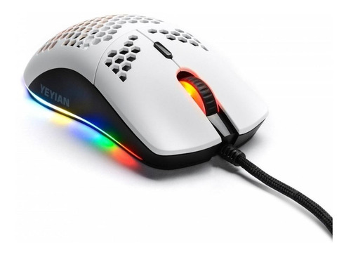 Imagen 3 de 4 de Mouse de juego YeYian Links Series 3000 blanco