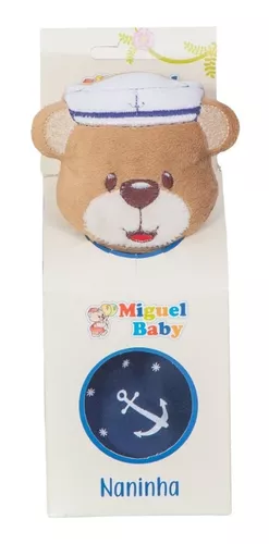 Naninha Para Bebe Bichinhos Com Porta Chupeta (Azul) : :  Brinquedos e Jogos