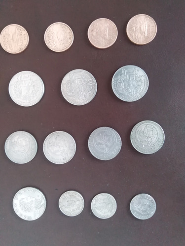 Set De 15 Monedas Mexicanas Antiguas