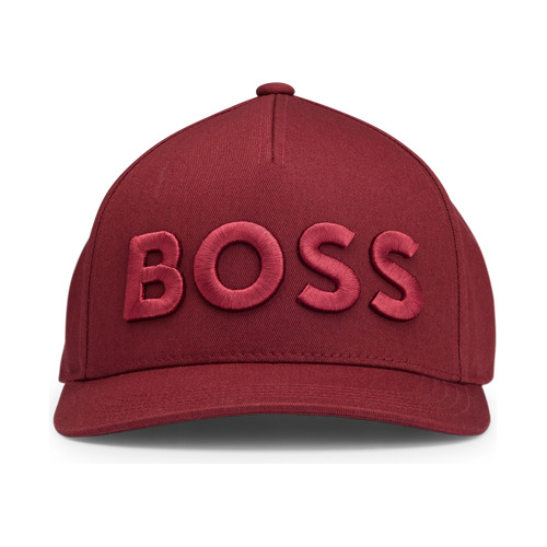 Gorra Para Hombre Boss En Sarga De Algodón Con Logo Bordado