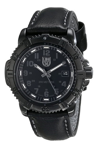 Reloj Luminox Navy Seal 7251.bo Black Cuero 38mm Formal