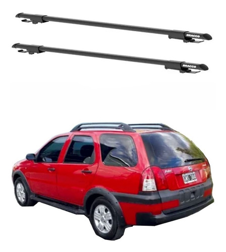 Barras Porta Equipajes Negras Fiat Palio Weekend Y Adventure