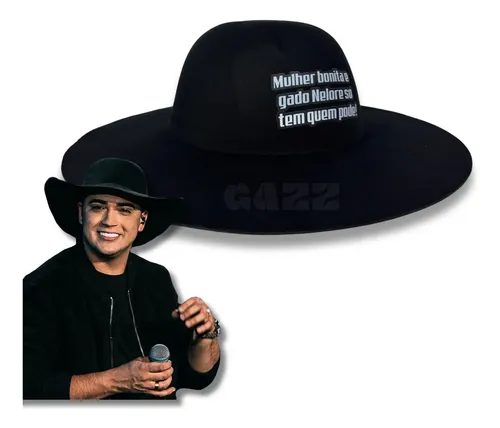 Chapéu Aba Mole Cata Ovo Caminhoneiro Natanzinho Feltro 100% 58cm