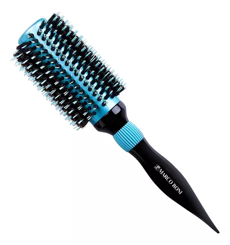 Escova de cabelo redonda, escova de cabelo ondulada profissional com rolo  de cabelo liso pente de cabelo ferramentas de cabeleireiro escovas de cabelo  de secagem para mulheres com cabelo fino grosso ou