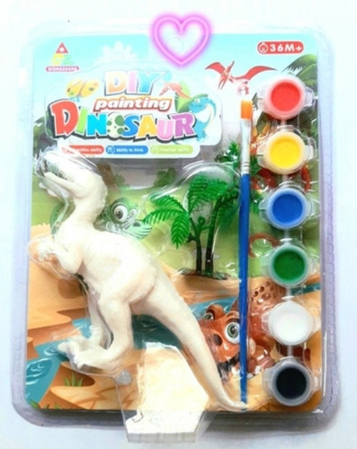 Pinta Tu Dinosaurio Set De Pintura Infantil 