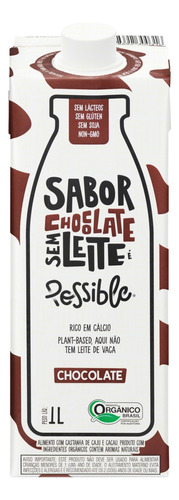 Bebida à Base de Castanha-de-Caju e Cacau Orgânica Chocolate Possible Caixa 1l