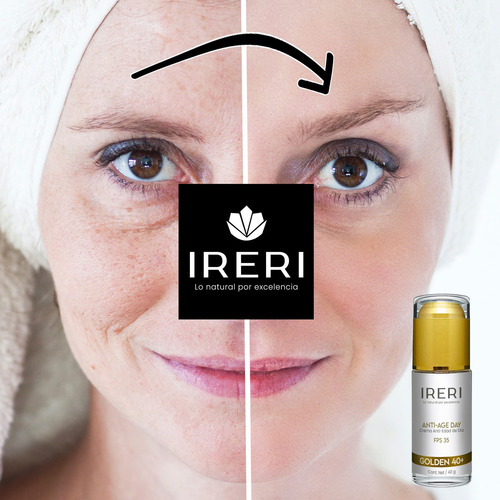 Imagen 8 de 9 de Crema Facial Antiarrugas Antiedad De Día Con Fps 35 Piel Madura 40+ Para Todo Tipo De Piel Línea Golden Ireri ®