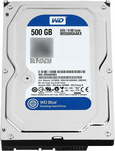 Disco Duro  Western Digital Wd  Blue  500gb Azul (Reacondicionado)