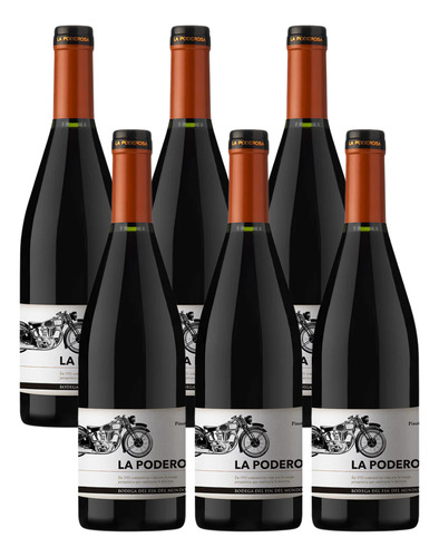 Vino La Poderosa Pinot Noir 6x750ml- Bod Fin Del Mundo