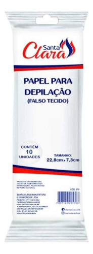 Papel Para Depilação Falso Tecido Linha Branca Santa Clara