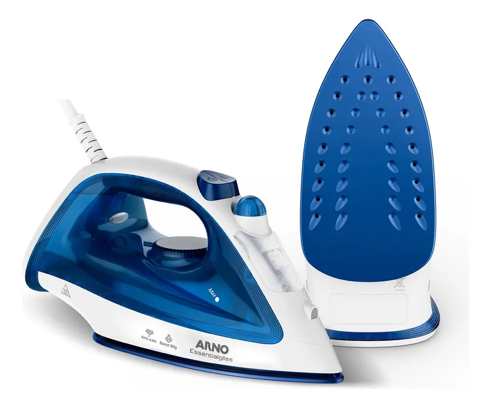 Ferro a vapor Essentialgliss azul base antiaderente Fea1 eficiente moderno prático