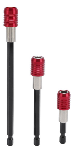Conjunto De 3 Peças Com Haste Hexagonal De 1/4 De Polegada