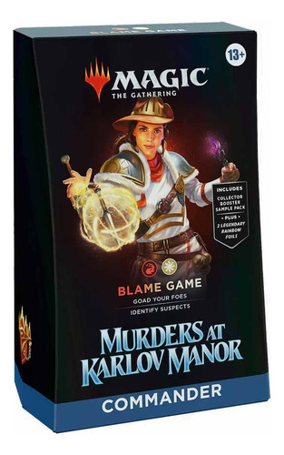 Magic Murders At Karlov Manor - Blame Game Commander Idioma Ingles Deep Clue Sea