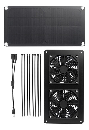 De Ventilador De Con Panel Solar De 10 W Y 12 V, Ventilador