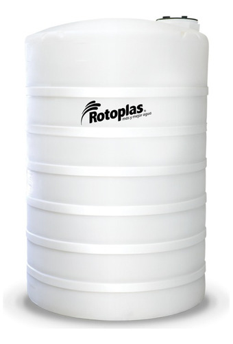 Tanque de agua Rotoplas Agroindustria 25000 Translucido bicapa vertical polietileno 25000L blanco de 368 cm x 320 cm
