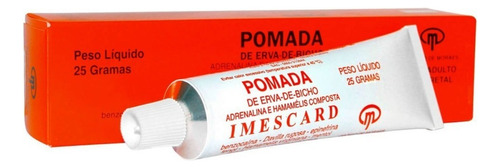 Pomada Imescard 25 Gramas Erva De Bicho Sabor Neutro