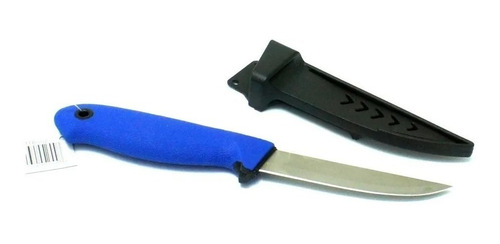 Cuchillo De Filetear Mustad + Funda Inoxidable Con Descamado