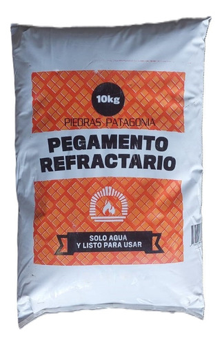 40 Tejuelas Refractaria Natural + Pegamento Refractario