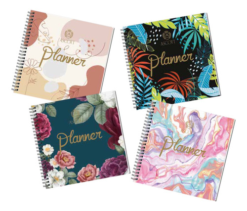 Planner Ascott 17x17 Book + Set Lapices Gel Isofit