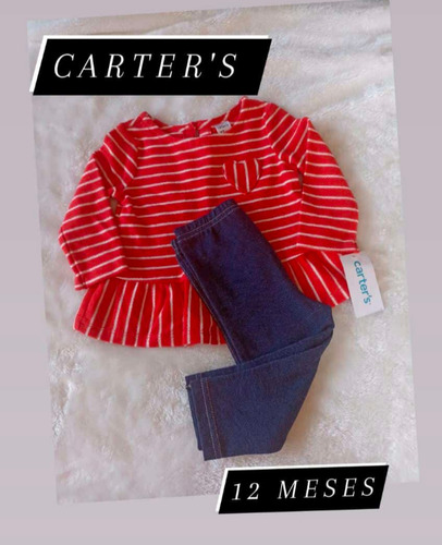 Carter's Conjunto Bebé Niña Talla 12 Meses