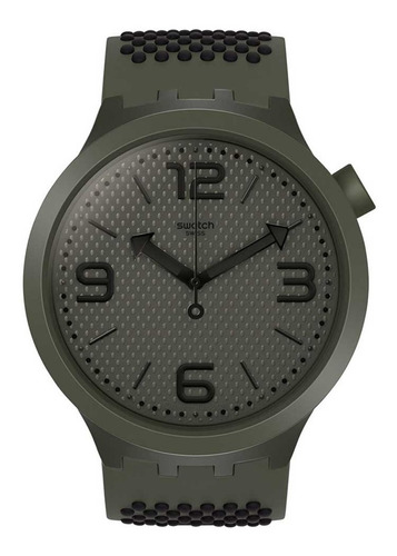 Reloj Swatch Big Bold Unisex Verde Musgo Y Negro So27m100