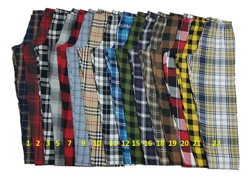 Calça xadrez on sale mercado livre
