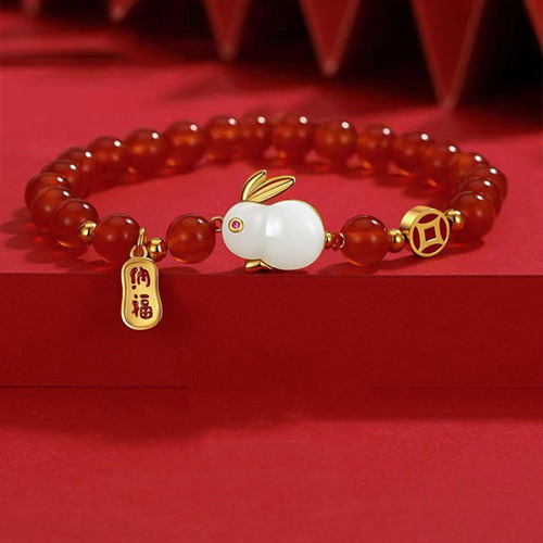T Joyas Pulsera De Animales Pendientes Pulsera Cuentas Rojas