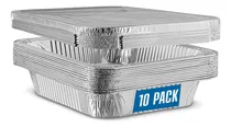 Comprar 10 Sartenes De Aluminio Desechables 9x13 Pulgadas Con Fundas