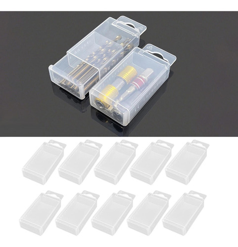 L Caja De Almacenamiento De 10 Brocas For Fresadora De 4,1