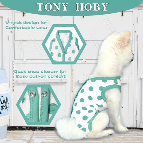 Tony Hoby Summer Dog Jumpsuit, Suave Pijama De Perros Transp