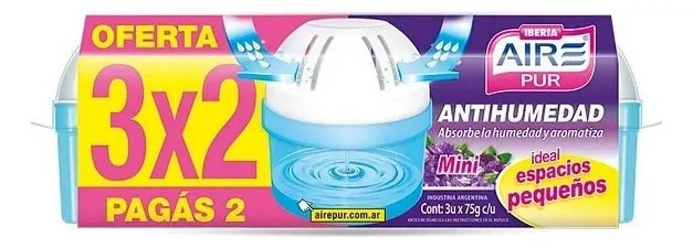 Antihumedad Mini Aire pur - Espacios Pequeños PROMO 3X2