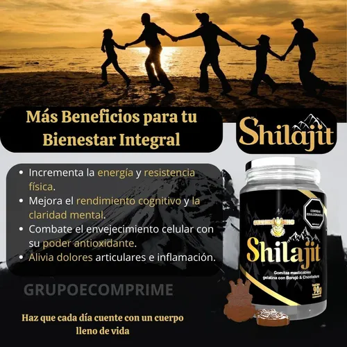 Shilajit En Gomas Original Puro
