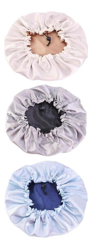 3 Gorros De Dormir Ajustables Reversibles Con Capucha De Sat