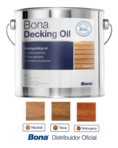 Aceite Para Deck Bona Decking Oil Color Neutral 