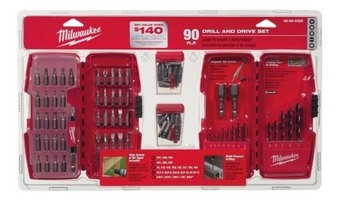 Kit Puntas Atornillador Milwaukee 4832-8003h - 90 Piezas