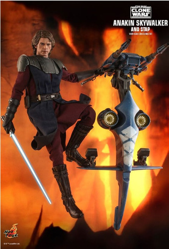 Hot Toys Anakin Skywalker & Stap (special Edition) Con Nave (Usado)