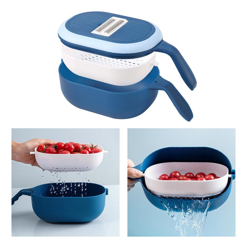 Multifunción De Verduras De Ajo De Verduras Azul
