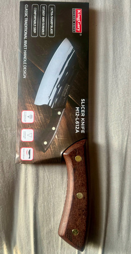 Hacha Cuchillo Cocina Acero Inox Chef Gastronomía Asado Negro /marrón