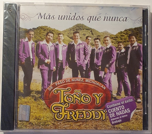 Cd Toño Y Freddy - Mas Unidos Que Nunca - Disa - Nuevo