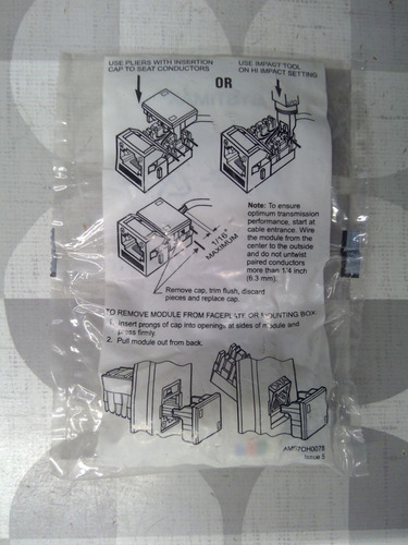 Systimax M1ah-270 107322174 6 Wire Rj11 Utp Jack, Gray * Bby