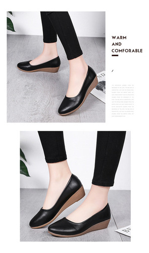 Zapatos De Mujer Punta Fina, Tacón Bajo Y Sólido, Elegantes