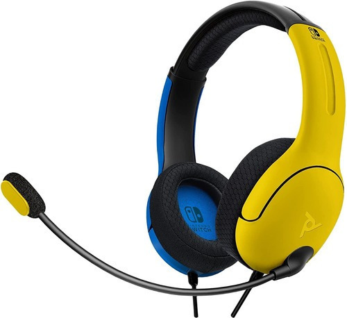 Pdp Gaming Lvl40 Auriculares Estéreo Para Juegos Con Cable Y Color Amarillo y Azul